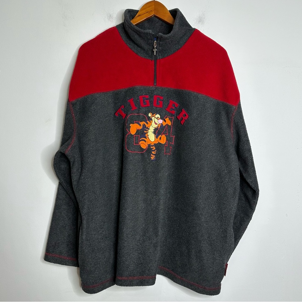 Vintage Disney Pooh Tigger Fleece Pullover Size XL